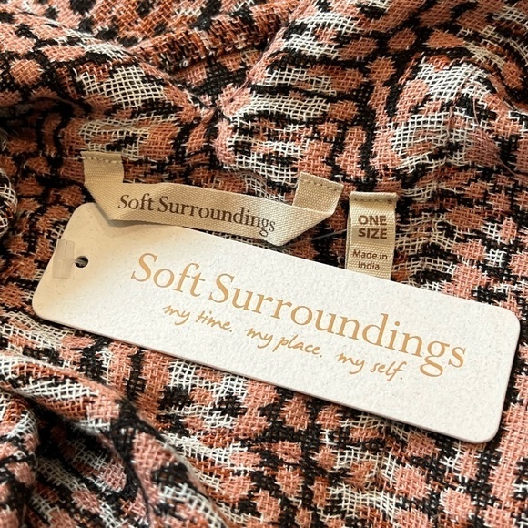 SOFT SURROUNDINGS Korra Tweed Beaded Detail Wrap Size OS NEW $100 - Picture 5 of 8